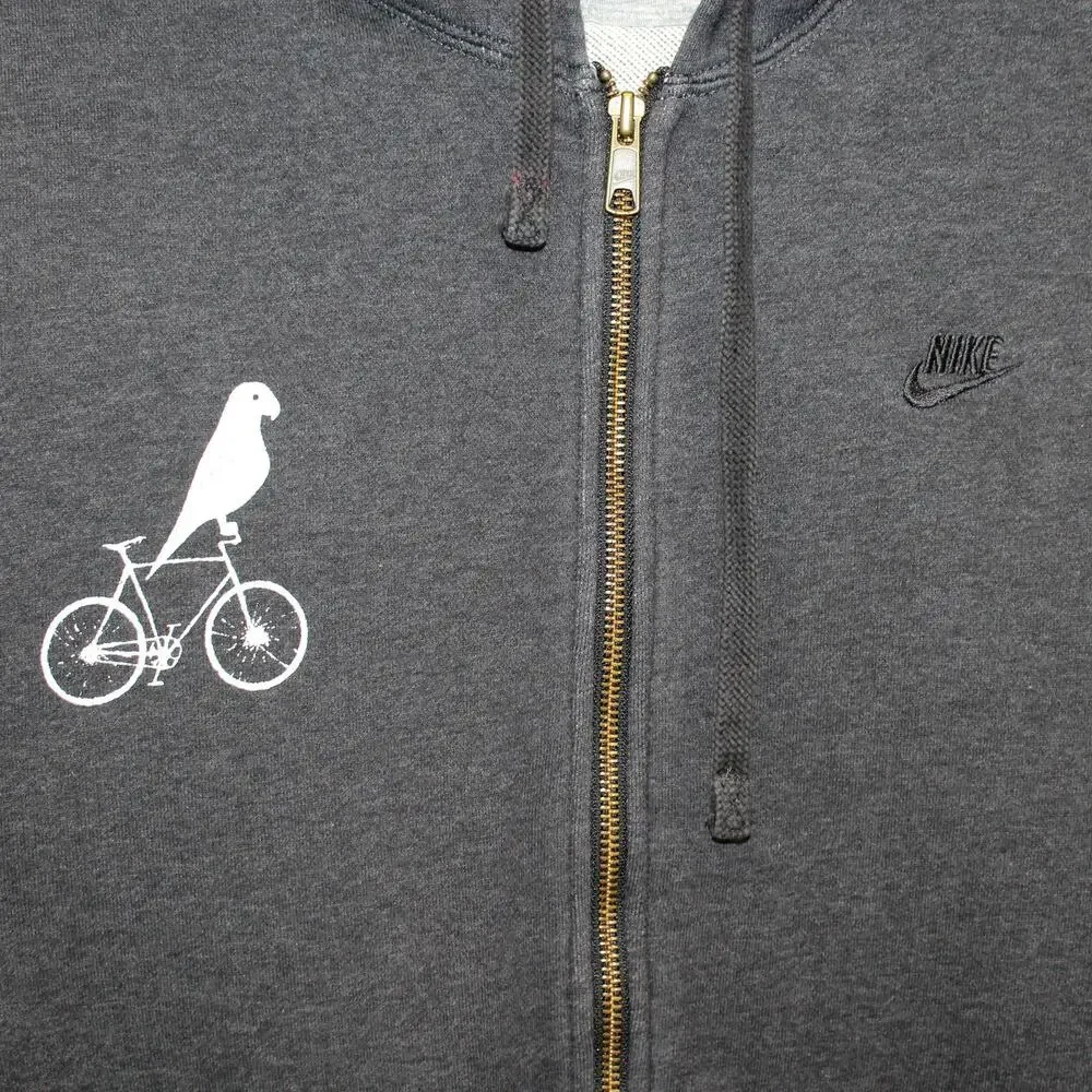 Nike Sportswear Sweatshirt Jacket Hoodie Zip Terry Outdoor Urban Pocket Large